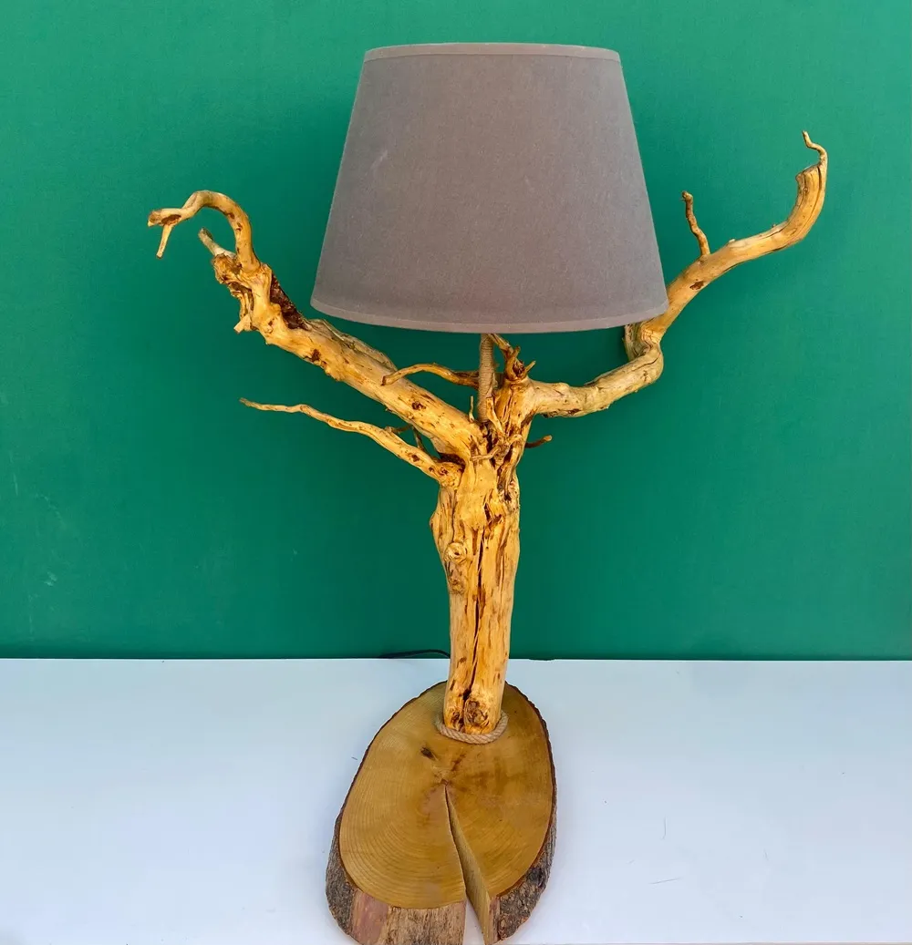 Doğanın Duası Ahşap Lambader